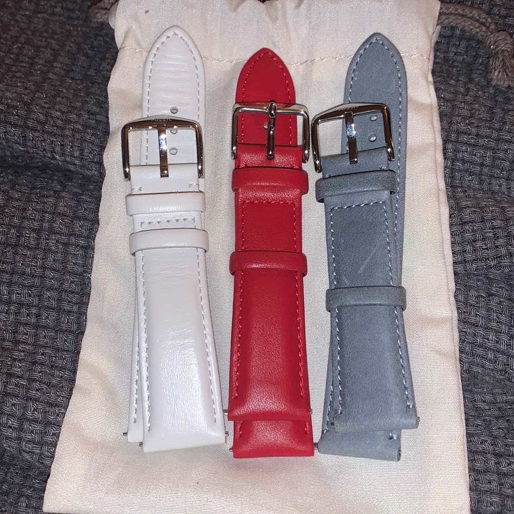 Women’s 3 fossil Michele 20mm bands